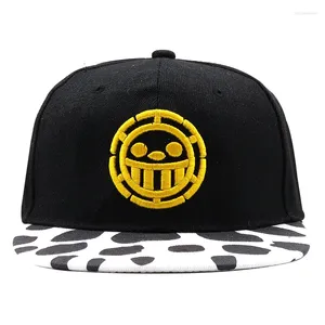 Fournitures de fête vente en gros Lots casquette Anime Trafalgar Law chapeaux Cosplay casquettes pour femmes hommes Hip Hop Snapback plat