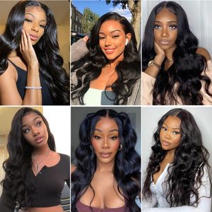 Paruks Body Wave Wig 4X4 Lace Frontal Closure Wig Baby Hair Pre Plumed 13x4 Transparent Lace Front Wigs for Women Brazilian Remy Human Hair