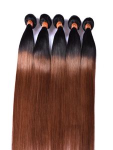 Passion ombre Hair Products 1B30 Brésilien Remy Human Hair Wafts 3 Bundles Two Tone Color Malaysian Peruvian Straight Human Hair 8811139