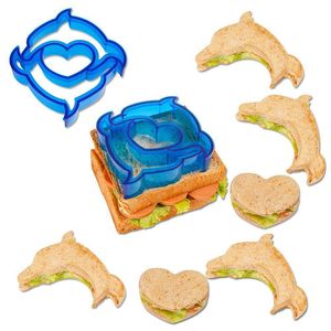 Outils de pâtisserie coupe-sandwich et dissolvant de forme de croûte de pain pour enfants bricolage formes d'animaux mignons toast sandwich trancheuse moule