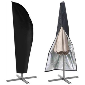 Patio Umbrella Cover for Garden Cantilever Parasol Outdoor Market Umbrellas Protective Cover Waterproof Sunshade Accessories JK2103KD