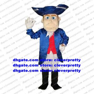 Patriot Gentleman Gentry Knight Comte Costume De Mascotte Adulte Personnage De Dessin Animé Costume Cérémonie De Clôture Grand Magasin zx2557