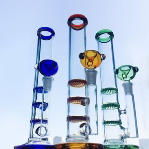 Brûleur à mazout en verre épais Tuyaux de narguilé Swiss Perc Heady Dab Rig Honeycomb Water Bongs Accessoires pour fumer