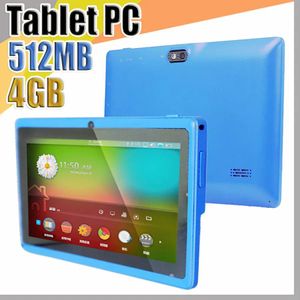 PC 838 Allwinner A33 Quad Core Q88 Tablette PC Double caméra 7 