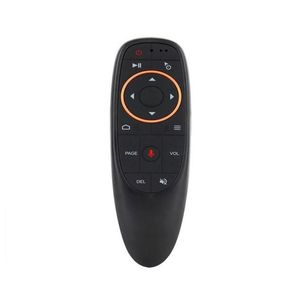 Controles remotos de PC G10G10S Control de voz Air Mouse con USB 24GHz Inalámbrico Giroscopio de 6 ejes Micrófono IR para Android TV Drop Delivery Otpru