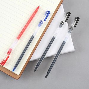 PCS Gel Pen Set School Supplies Black Blue Red Ink Color 0,5 mm Ballpoint Penns Écriture de la papeterie Office d'outils en douceur