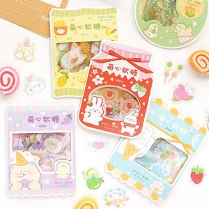pcs Kawaii Cute Stickers Korean Stationery Cartoon Stickers Bullet Journaling Decoration Diary Album Stickers Waterproof