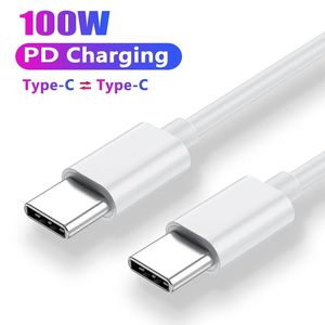 PD 100W 60W USB C vers USB Type C Cable Cable Fast Charging Data Line pour Huawei Samsung Xiaomi Mobile Phone