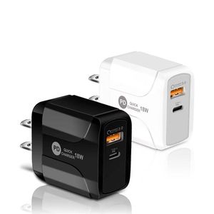 Chargeur rapide PD12W 5V3A US EU et UK standard Type-C QC3.0 fabricant d'adaptateur de chargeur rapide tête de charge pour TÉLÉPHONE 12 11 NOTE 20