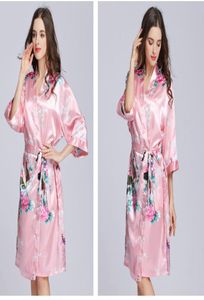 Peach Pink Peacock Women Silk Silk Satin Satin Weddal Weddal Brides Sufridal Bride Gown Bath Bate7830491