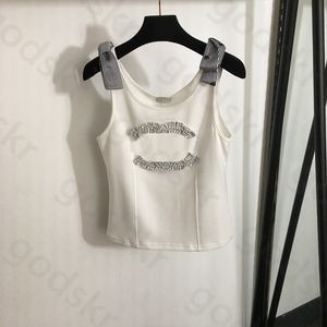 Tops crop en dentelle perle femme d'été mince arche