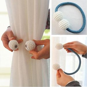 Pearl Magnetic Curtain Clip Curtain Holders Tieback Buckle Clips Hanging Ball Buckle Tie Back Curtain Accessories Home Decor