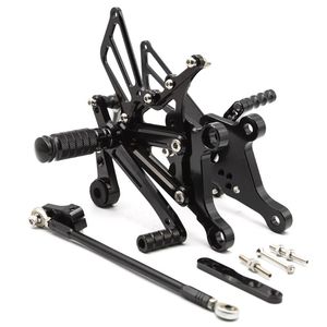 Pedales Quick Shifter Rearset reposapiés reposapiés para Aprilia 125 2t 1996-2010 2009 2008 conjunto trasero de motocicleta ajustable clavijas de pie