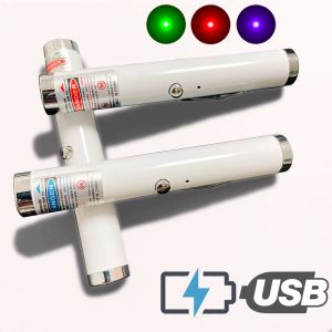 Pen (charge USB) 711 Green Laser Lndication Ligne continu Pointeur laser à point rouge 532NM