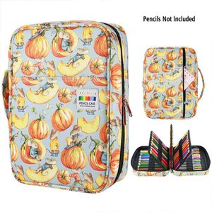 Pencil Bags 216 Slots Large Capacity Pencil Bag Case Organizer Cosmetic Bag For Colored Pencil Watercolor Pen Markers Gel Pens s 230203