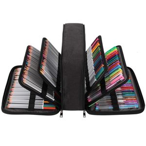 Pencil Bags 300 Pcs Pencil Case Colored Gel Pens Holder Organizer High Capacity Pencil Bag with Multilayer Compartments 230620