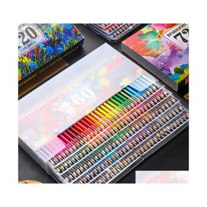 Crayons 160 couleurs professionnel Ding huile couleur ensemble artiste croquis peinture en bois couleur crayon école fournitures d'art Y200709 Drop Dhw7Q