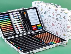 Crayons Art set peinture ensemble aquarelle Crayon Crayon eau stylo planche à dessin Doodle fournitures enfants jouets éducatifs cadeau 2211083162323