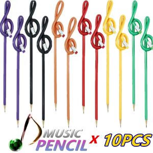 Crayons pas cher 10pcs drôle de musique drôle de musique livraison gratuite couleur plastique graphite crayon 2023 fournitures scolaires