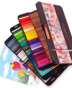 Lápices Marco Renoir 120 Colors Pencil de color de aceite profesional 12/24/48/72/100/120 Set de arte Dibujo de dibujo Color lápices de colores