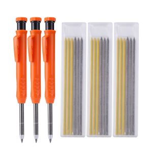 Crayons crayons de charpentier solide avec recharges Set Mécanique crayon Construction Marker Marker Tool pour architecte Drawing Craft