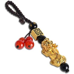 Pendentif Breloques Pixiu Bête Apporter Chance et Richesse Chinois Fengshui Charme Clé De Voiture Pendentifs Porte-clés Sac Bracelet Accessoires2132