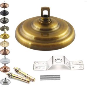 Lampes suspendues 4pcs Kit d'auvent de plafond Vintage Rose Boucle Remplacement Placage Finition Boulons D'ancrage Pour Luminaire Lustre Lampe