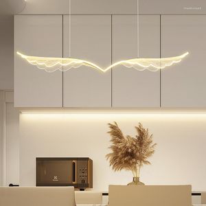 Lampes suspendues Bar Light Salle à manger Éclairage Bird Wing Nordic Kitchen Island