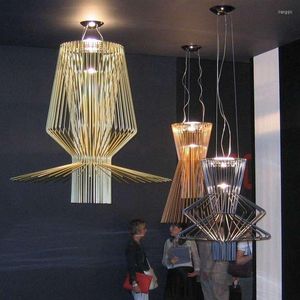 Lampes suspendues Cage à oiseaux Allegro Ritmico Lumières Pour Salle À Manger Dedroom Cuisine Design Italien Lampe Suspension Suspendue