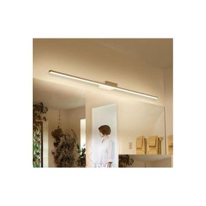 Lámparas colgantes Negro/Blanco 400/600/800/1000/1200 mm LED Luces de espejo de baño Maquillaje moderno Lámpara de tocador Iluminación de entrega Indoo DHFVX