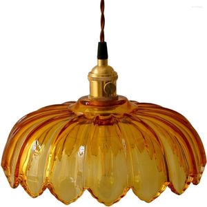 Pendants lampes créatives loft décor de lampe vintage LED Verre en laiton suspendu la salle à manger légère éclairage luminaire antique luminaire