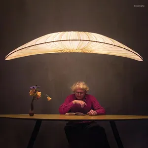 Lámparas colgantes Creatividad Luces de tela marina Diseñador Velero Techo Colgante Sala de estar Dormitorio Decoración Iluminación de lujo