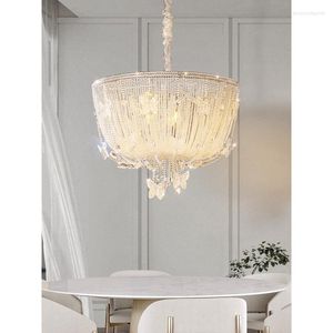 Lampes suspendues Style européen cristal plafonnier salon salle à manger chambre salle d'exposition El lumière lustre de luxe