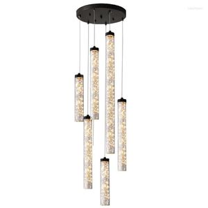 Lámparas colgantes Firefly Glass Stick Lights Post-modern Creative Living Room Lamp Decor Dormitorio Bar Restaurante Hang