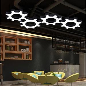 Lampes suspendues Lampe de bureau industrielle Éclairage LED Gear Art Lampe à main pour café Gym Restaurant Décoration Luminaires