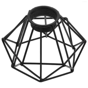 Lámparas colgantes Pantalla de lámpara Pantalla de lámpara Jaula de luz de metal Lámpara de araña Cubierta de protección Iluminación de techo Accesorio de tambor de alambre Piso decorativo de pared