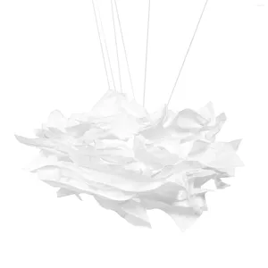 Lampes suspendues Abat-jour Abat-jour Nuage Couverture en papier Lustre suspendu Plafond Puzzle Plancher Blanc Forme flottante Nuances Mur