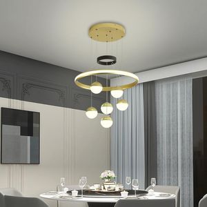 Pendant Lamps Led Modern Chandeliers Lighting For Living Room Dining Bedroom Kitchen Lustre Lamp Home Indoor Decoration Ceiling Pendent Ligh