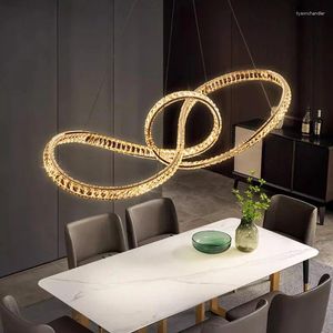 Lampes suspendues LED lampe moderne lustre pour salle à manger décoration plafond suspendu éclairages intérieurs accessoires de cuisine art