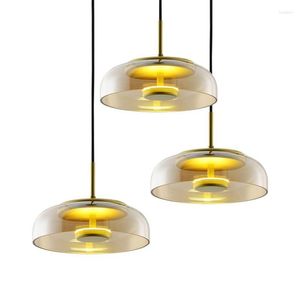 Pendant Lamps Modern Glass Lights Nordic Living Room Kitchen Hanging Lamp Fixtures Loft Home Decor Dining Luminaire