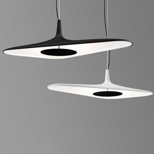 Lámparas colgantes, luces simples modernas, lámpara de suspensión Luceplan Soleil Noir para decoración de sala de estar, dormitorio, tienda de ropa, iluminación Led