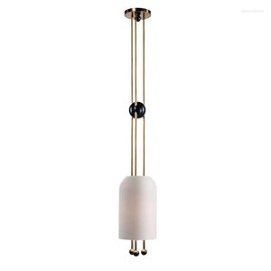 Lampes suspendues Produit Lustre à tête unique Restaurant nordique Lampe minimaliste moderne Bar à eau Boule de verre