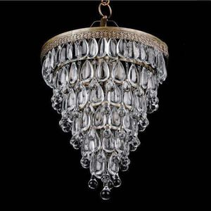 Lámparas colgantes Retro Vintage Cooper Crystal Drops E14 LED Chandeliers / GRAN ESTILO IMPERIO europeo Lustres Chandelier Lighting para sala de estar