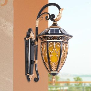 Lampes suspendues lampe étanche LED énergie solaire rétro extérieur Villa extérieur applique murale jardin LU8141812