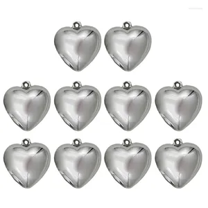 Collares colgantes 10 piezas colgantes con dijes de corazón pequeños cuentas de plástico cuelgan accesorios para hacer joyas para pulsera de collar DIY