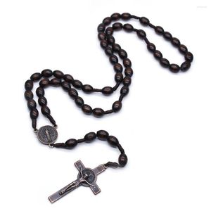 Colliers pendants 100pcs / lot Catholicisme Collier Rosaire