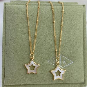 Pendentif Colliers 2021 14KGF Nature Pearl Star Collier pour femme fille cadeau Finejewelry
