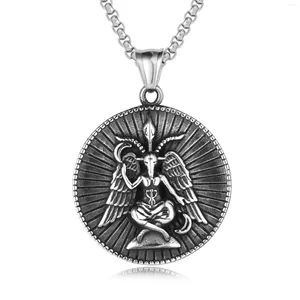 Colliers pendants 2024 Vintage Dark Angel Charm Collier pour hommes Hop Hop Punk Bijouts Protector Accessoires Party Gift Wholesale