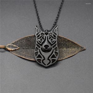 Collares colgantes 4 colores Akita Charm Necklace Trendy Metal Dog Jewellery American Women