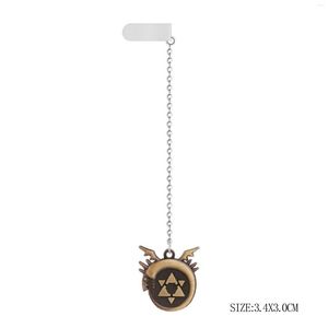 Pendentif Colliers Anime Fullmetal Alchemist Signets Catoon Edward Metal Badge Longue Chaîne Signet Hommes Charme Cadeaux Livre Marque Bijoux